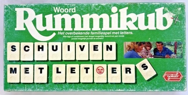 Goliath Rummikub Woord met grote stenen spel compleet letter, Een of twee spelers, Verzenden, Zo goed als nieuw, Goliath