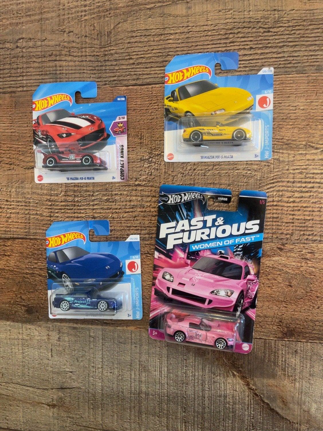 Lot Hot Wheels Mazda MX-5 & Honda S2000 Fast & Furious, Enlèvement, Comme neuf