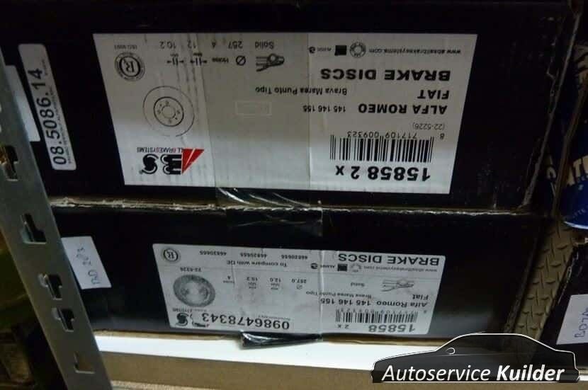 Remschijven+blokken fiat Bravo/Brava merk abs / TEXTAR Nieuw, -, -, Nieuw, Ophalen of Verzenden