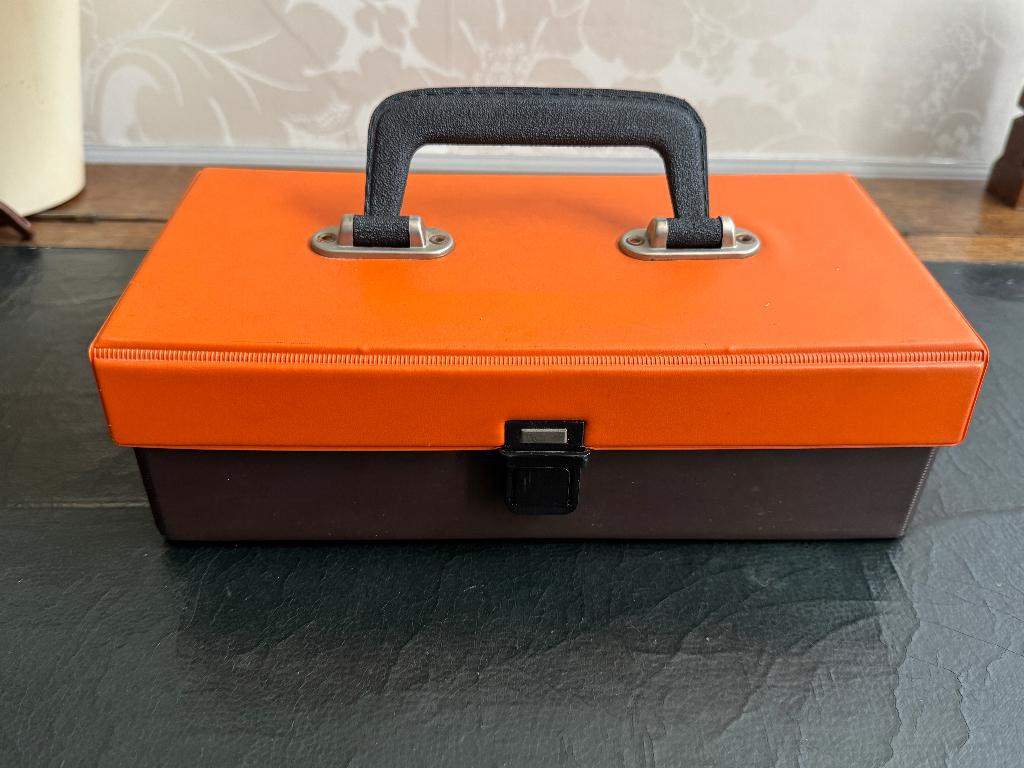 RETRO Vintage Cassette Koffer - 70's, Cd's en Dvd's, Cassettebandjes, Gebruikt, Accessoires, Overige genres, Ophalen of Verzenden