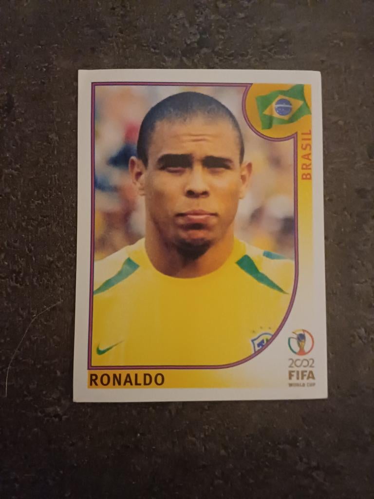 Panini WC 2002 Korea-Japan Ronaldo (Brasilian version!!!!!), Verzenden, Sticker
