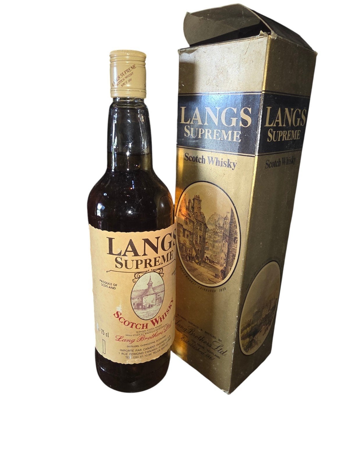 Langs Supreme Scotch Whisky (Vintage fles uit de jaren 90), Ophalen of Verzenden