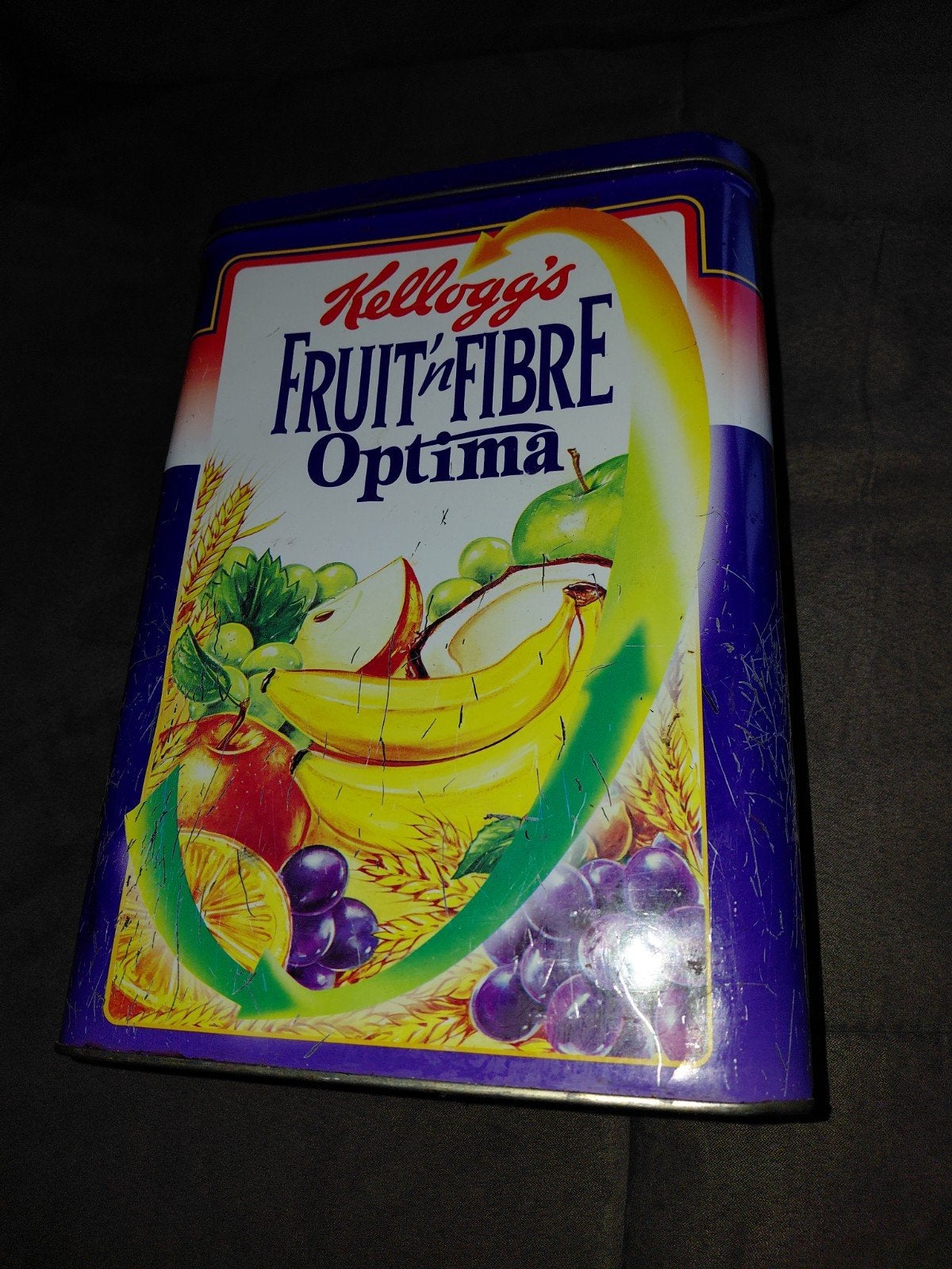 boîte métallique vintage Kellogg's Fruit 'n Fibre Optima, Enlèvement ou Envoi