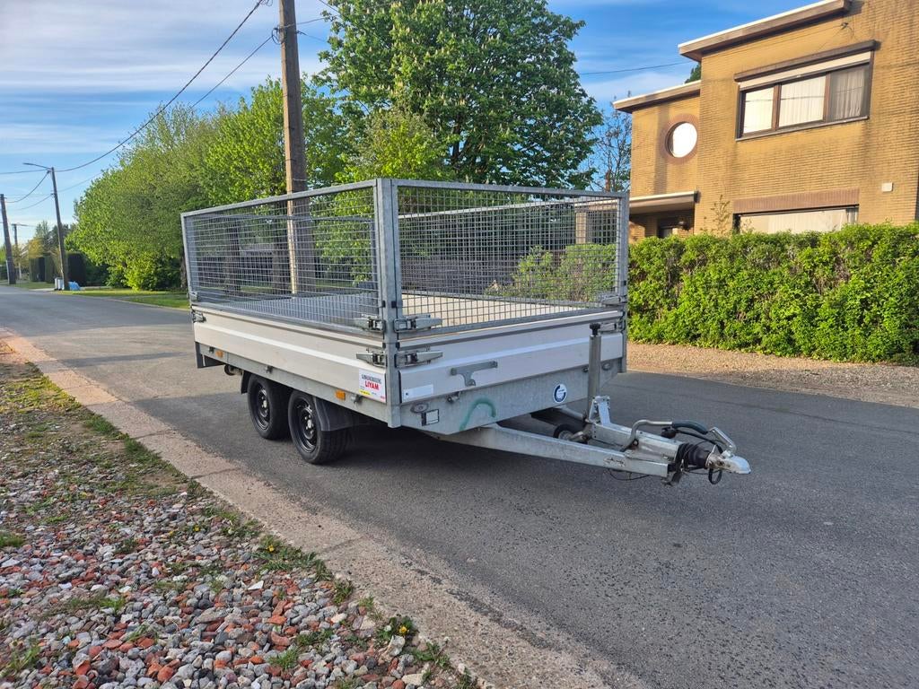 Essieu double Hapert avec bandes de roulement, Autos : Divers, Remorques, Enlèvement