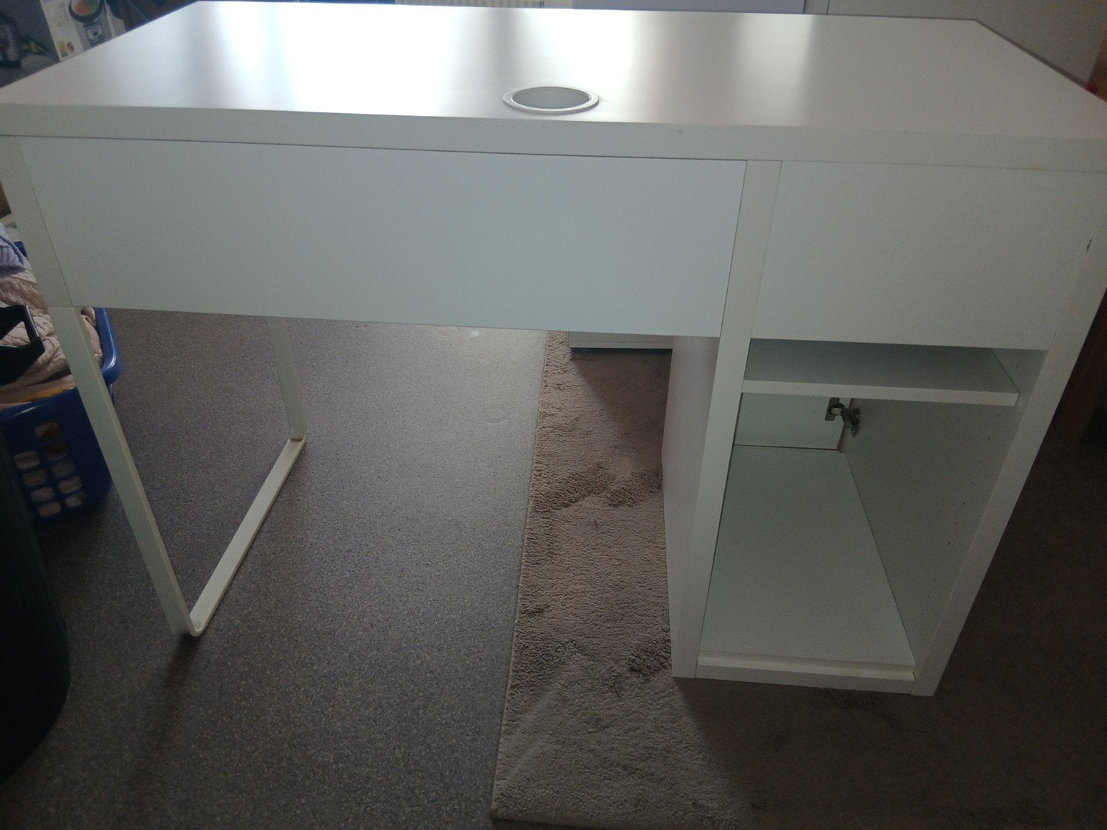 IKEA witte bureau kast, Ophalen, Gebruikt, IKEA, Computerbureau