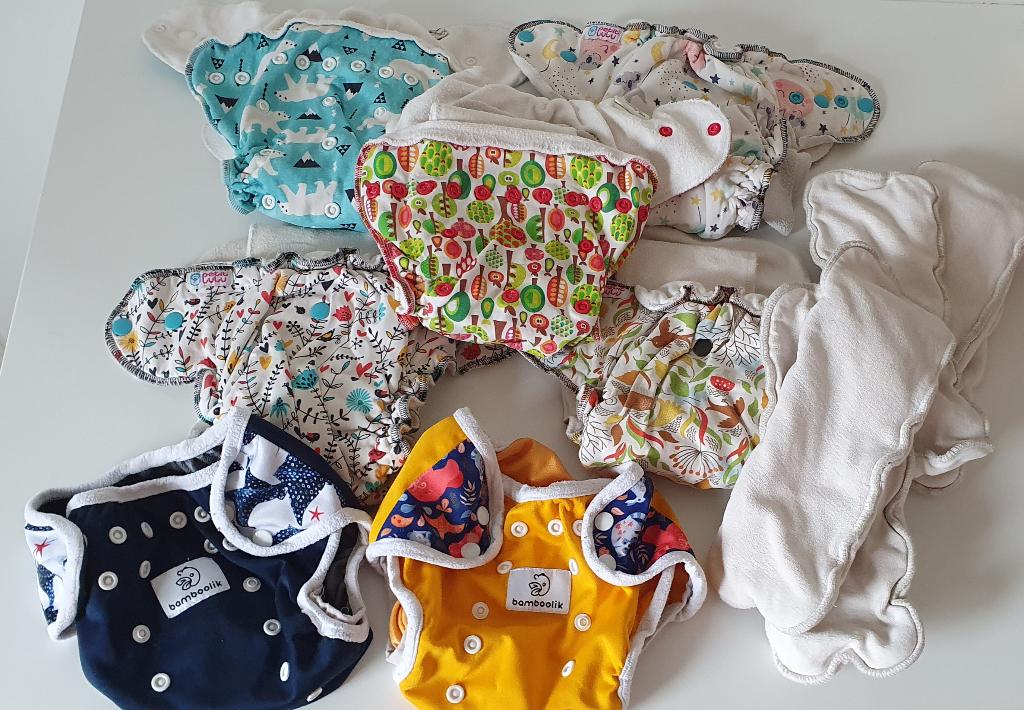 Volledig pakket wasbare luiers, Kinderen en Baby's, Ophalen of Verzenden, Gebruikt, Overige typen, Overige merken