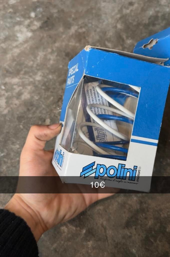 Ressort de compression Polini, Enlèvement