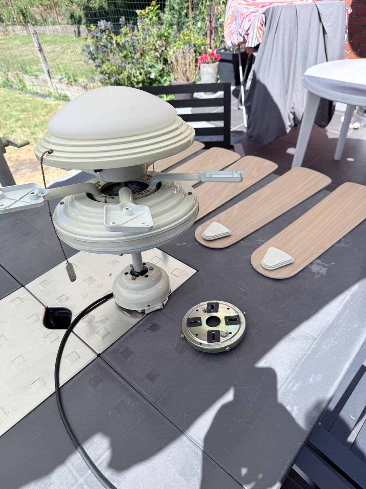Ventilateur de plafond, Enlèvement, Utilisé, Ventilateur de plafond
