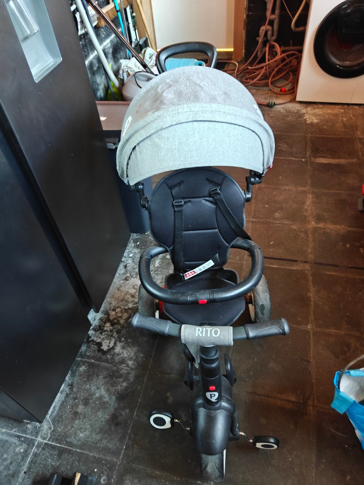 Kinderfiets/driewieler met stuurstang, Ophalen
