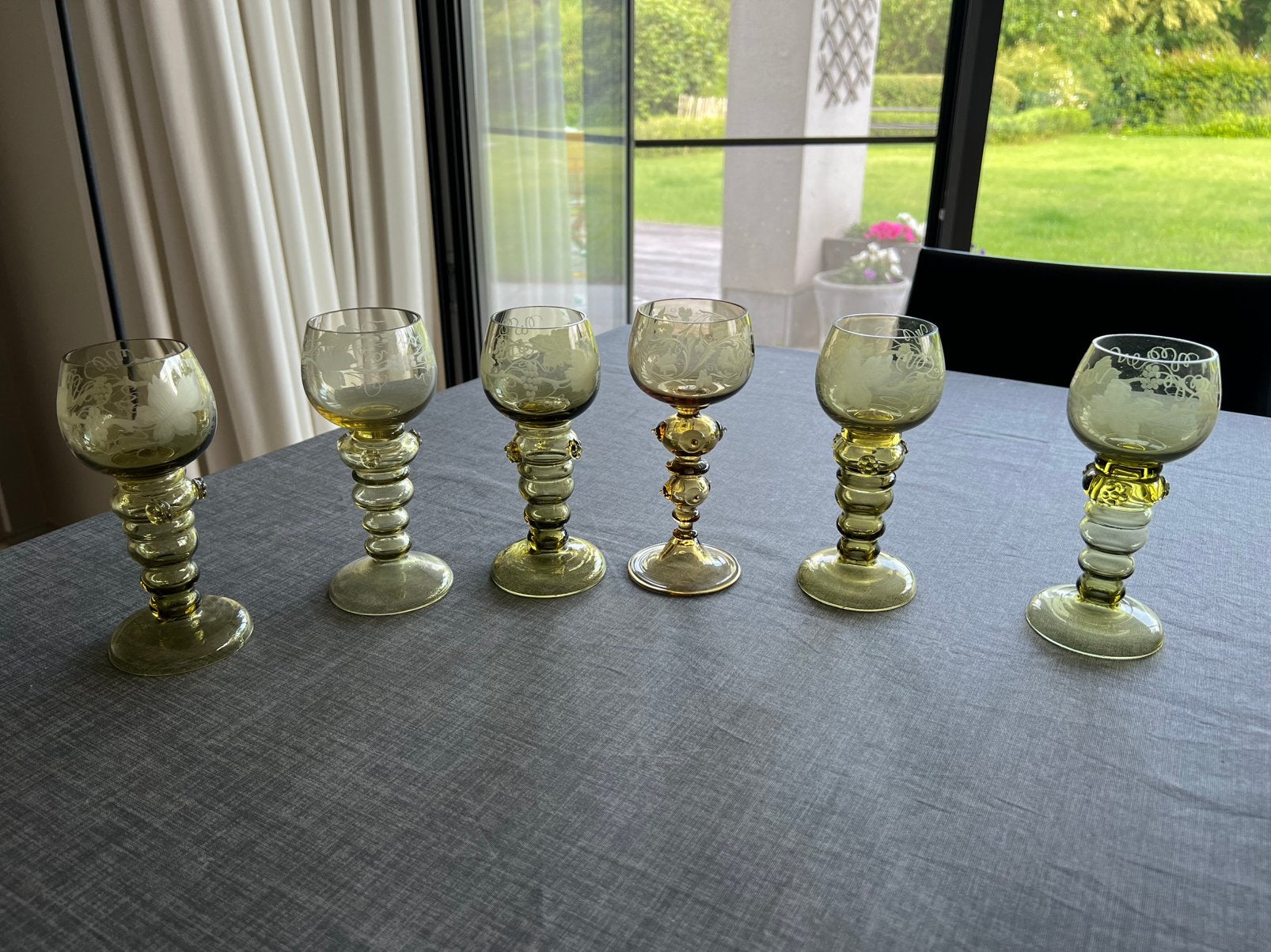 Antieke wijnglazen, Antiek en Kunst, Ophalen of Verzenden
