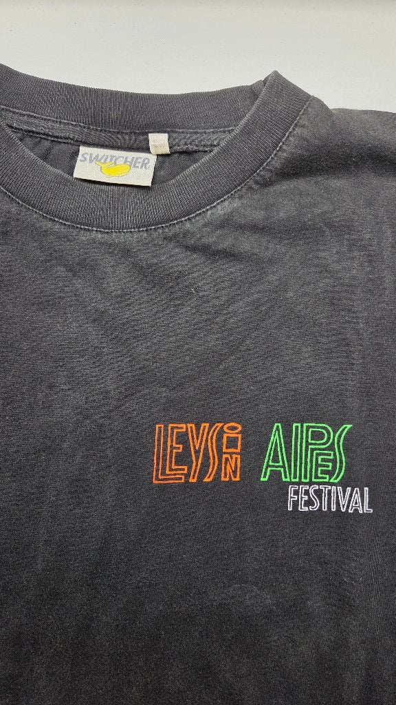 Chemise vintage du Leysin Alps Festival des années 90, Enlèvement, Porté, Taille 56/58 (XL)