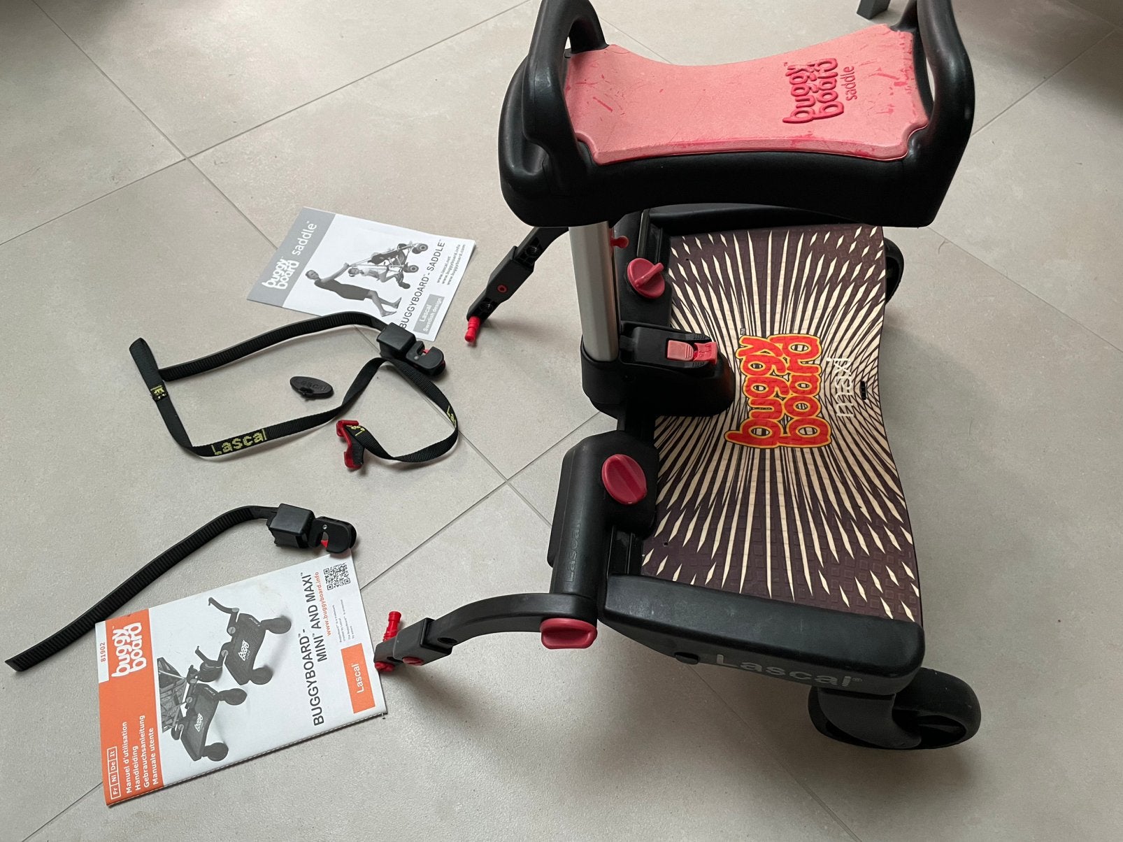 Lascal Maxi - meerijdplankje met zitje, Kinderen en Baby's, Buggy's, Ophalen, Gebruikt