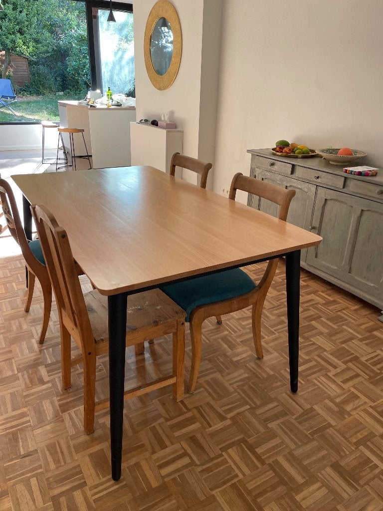 Table en hêtre MOBITEC, Maison & Meubles, 150 à 200 cm, Enlèvement, Utilisé, 75 cm ou plus