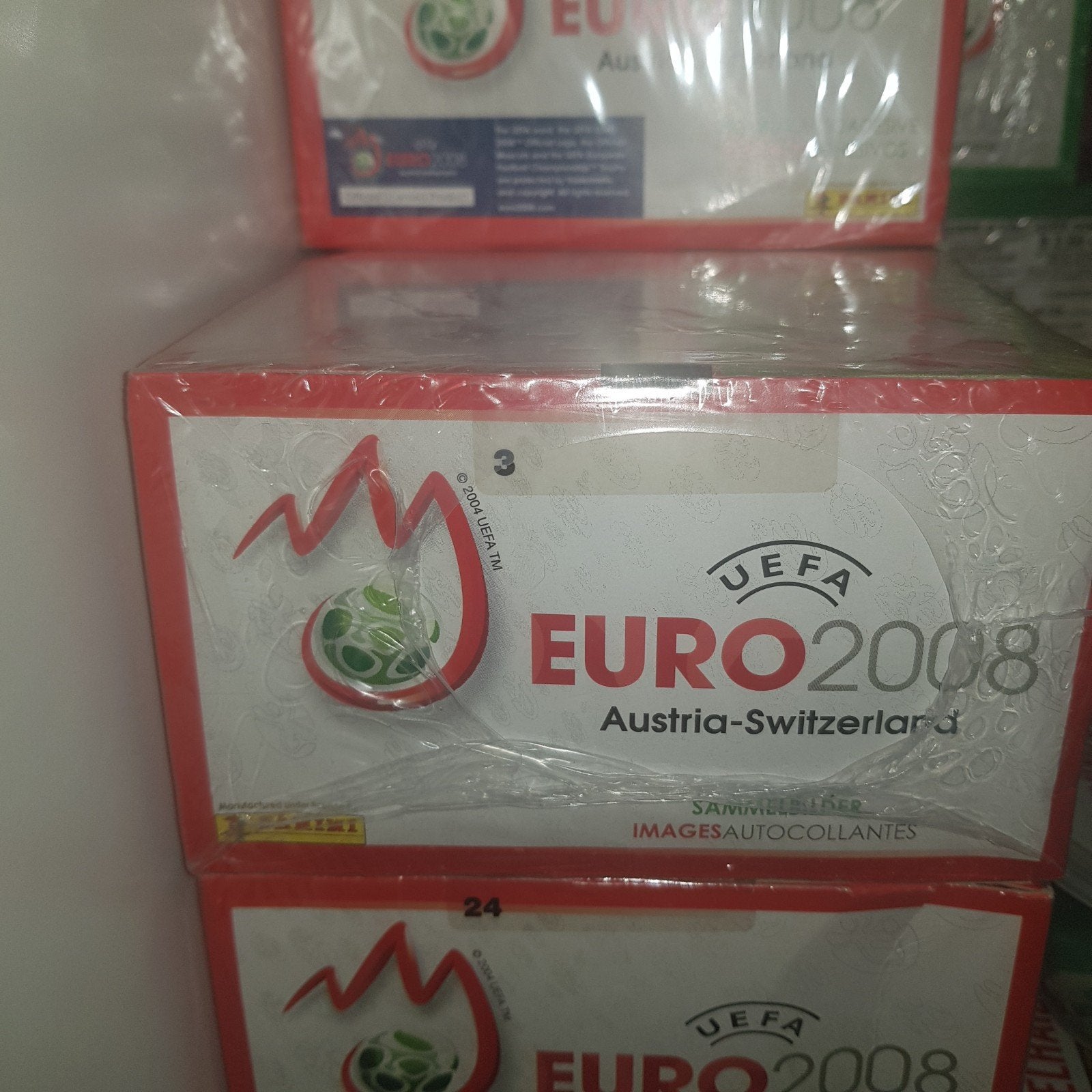 panini 1 box euro 2008, Ophalen of Verzenden, Nieuw, Meerdere stickers
