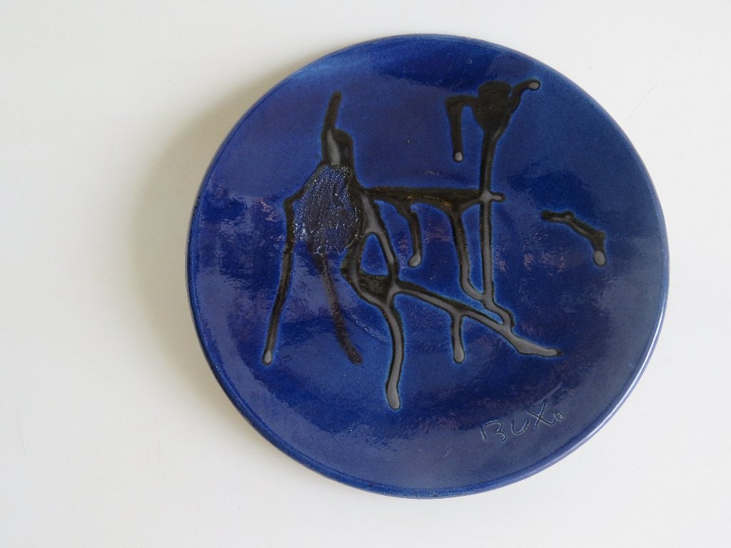 Thomas Buxo Wandschaal keramiek  Abstracte stier, Ophalen of Verzenden