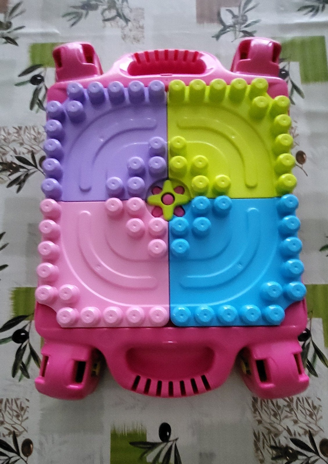 Megabloks Tafel en veel blokken, Enlèvement, Comme neuf, Megabloks