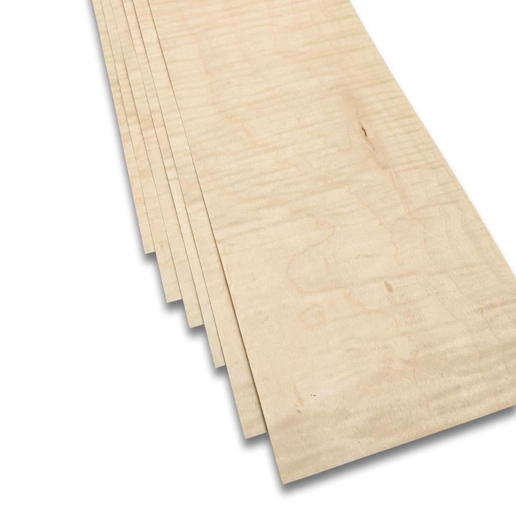 Esdoorn (gewaterd) fineer | 6 vel | 140x15 cm, Verzenden, Nieuw