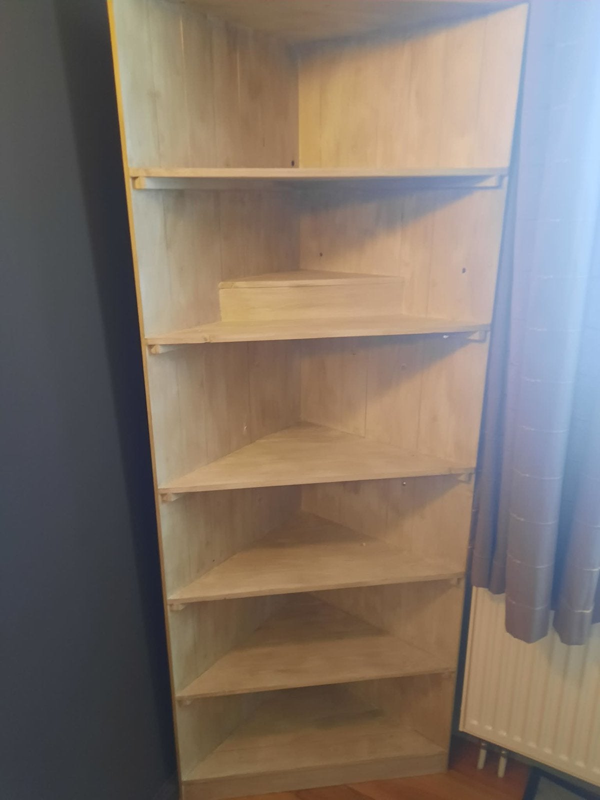 Houten hoekkast, Huis en Inrichting, Kasten | Boekenkasten, Ophalen, Gebruikt