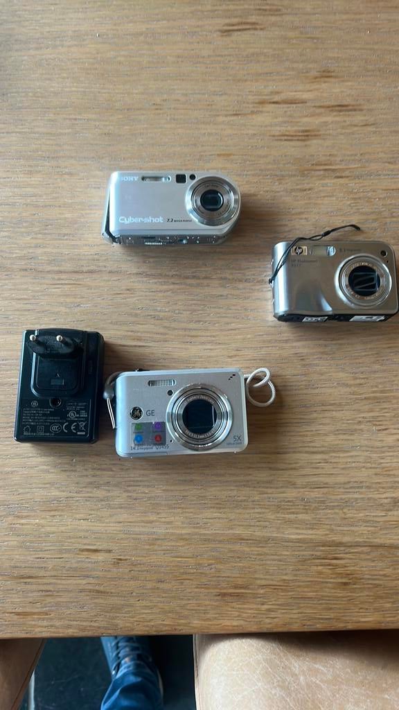 3 stuks digitake pocketcamera's te koop, Audio, Tv en Foto, Fotocamera's Digitaal, Ophalen, Compact, Zo goed als nieuw, HP