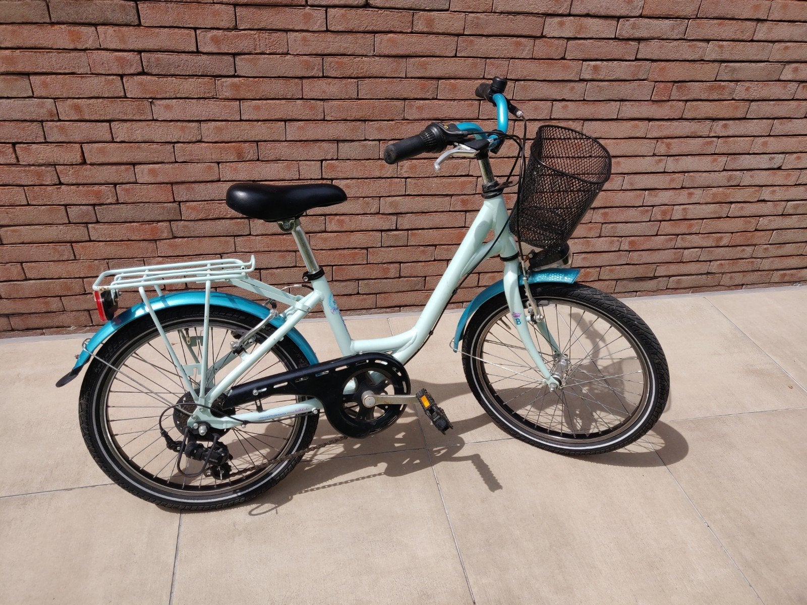 Vélo 7 vitesses pour fille avec panier BNB 20 pouces flower, Enlèvement, 20 pouces, Vitesses