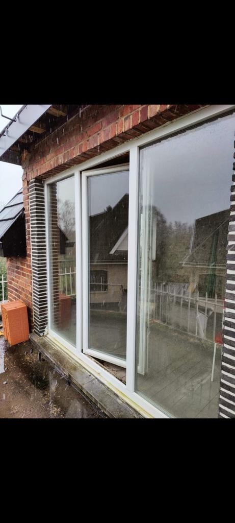 Gratis groot raam met dubbelglas 246x200, Doe-het-zelf en Bouw, Ophalen