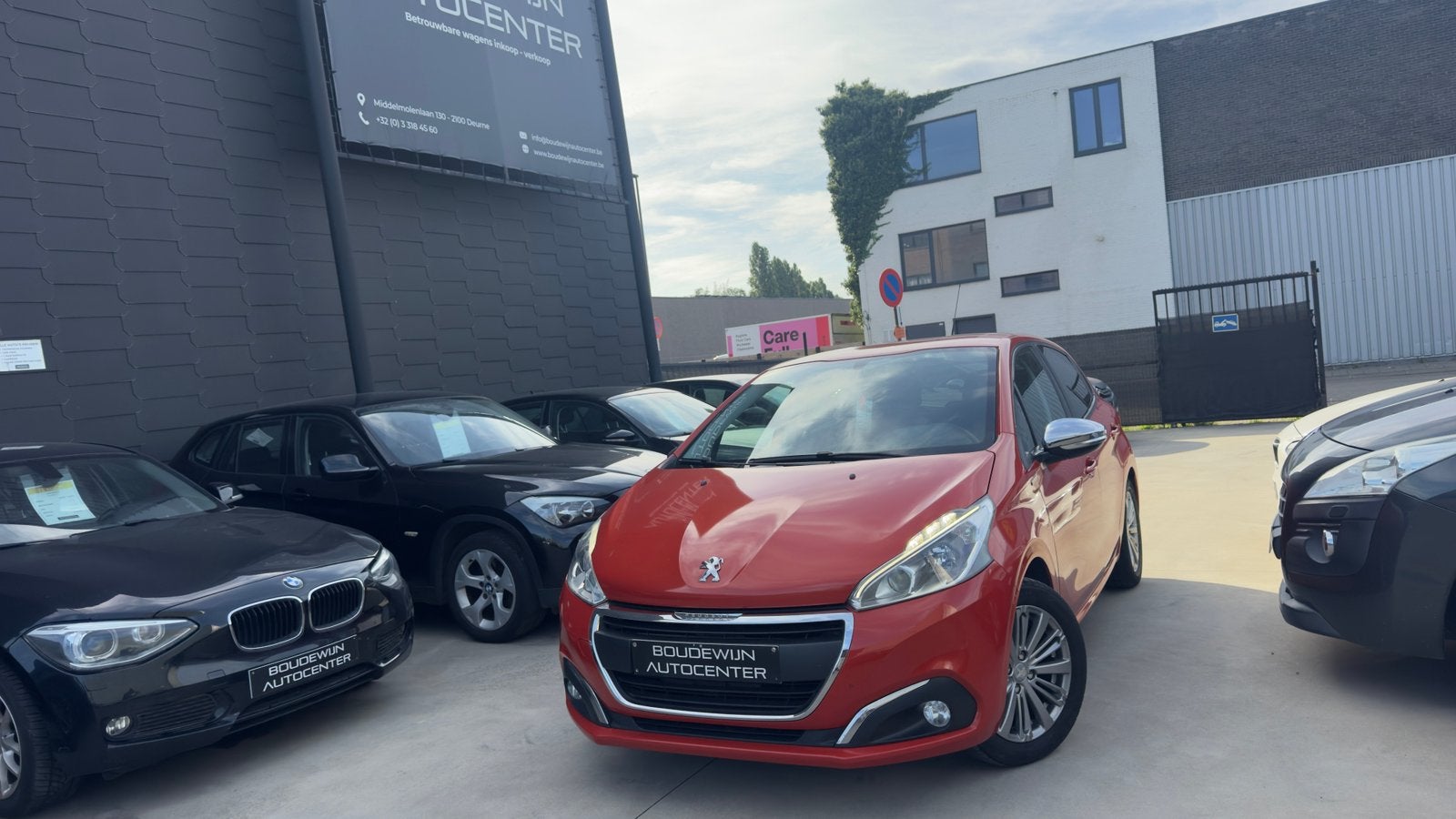 Peugeot 208 2018 Topstaat! 159.xxxkm Gekeurd! 1.2Benzine, Autos, Peugeot, Rouge, Achat, Euro 6, Entreprise