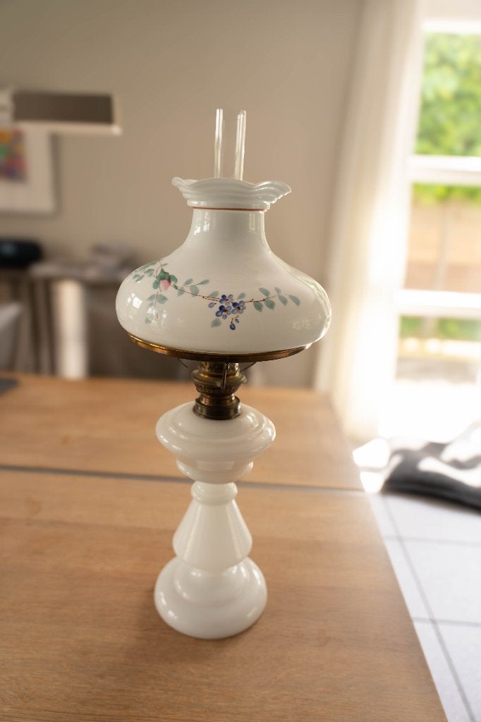 Vintage of Antieke petroleumlamp, Antiek en Kunst, Ophalen