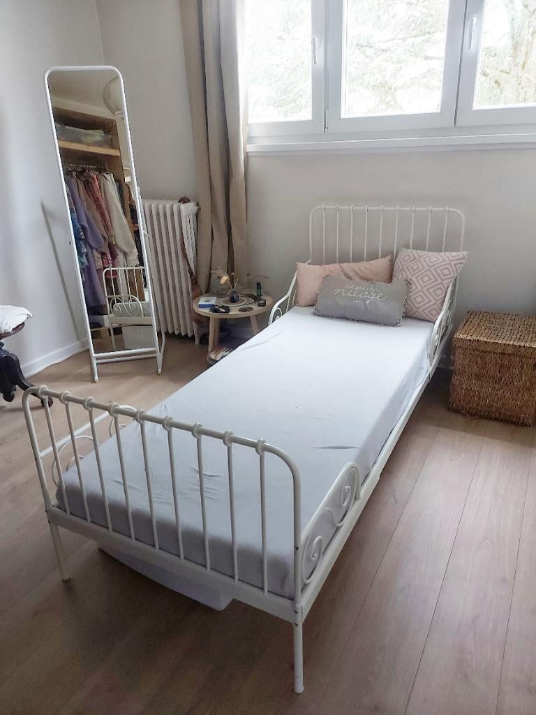 Lit évolutif + matelas 1 personne, Enfants & Bébés, Matelas, 70 à 85 cm, Comme neuf, Enlèvement