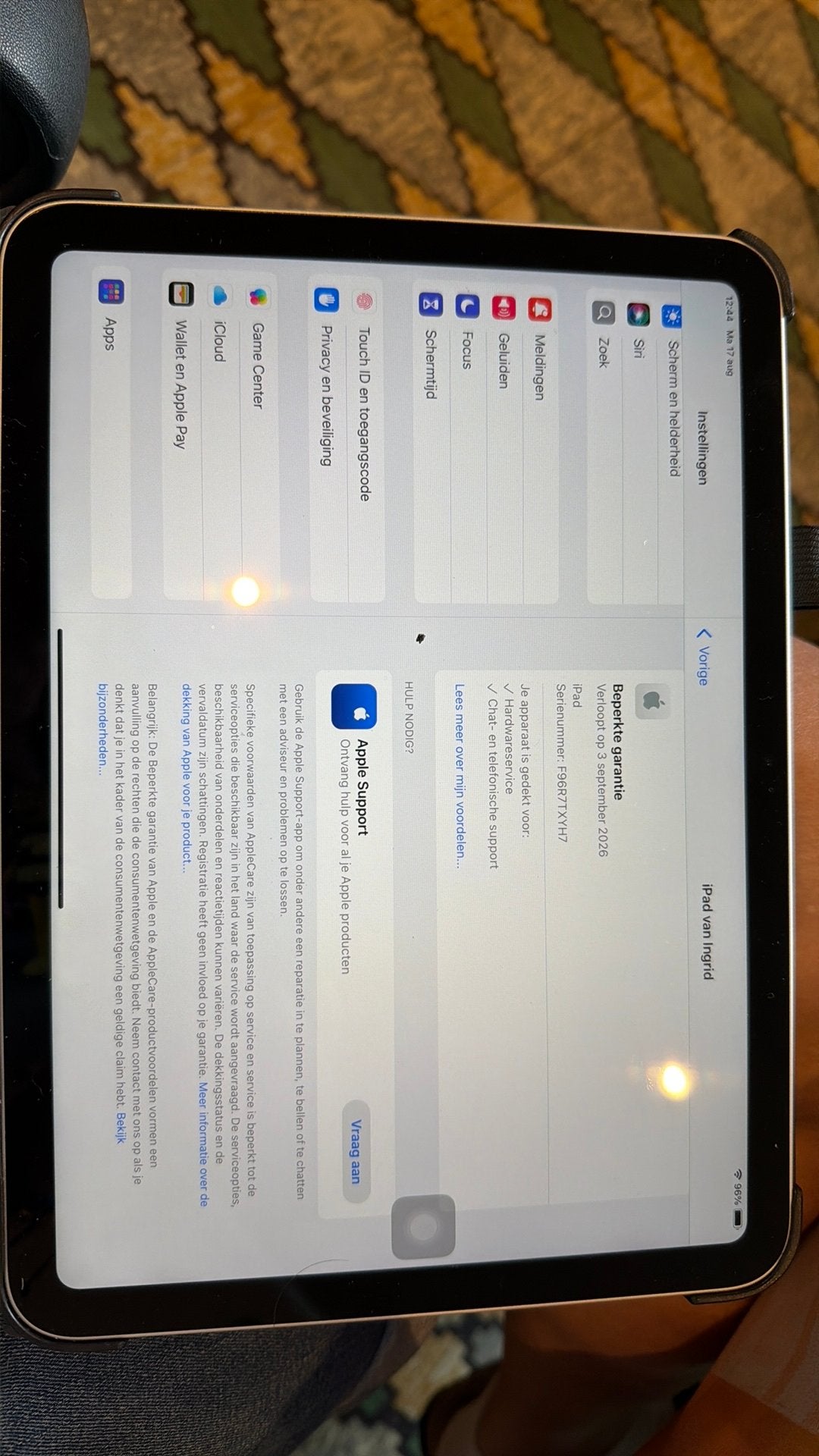 Tablet Apple, Computers en Software, Apple iPads, Ophalen, 13 inch of meer, Apple iPad, Zwart