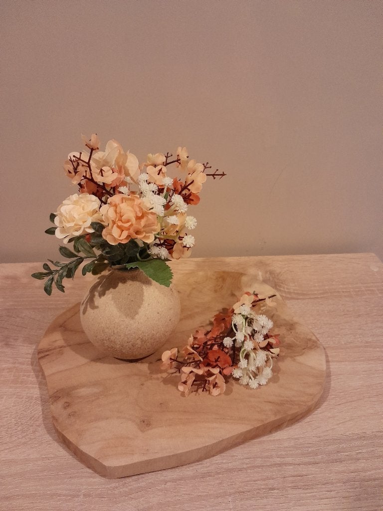 Setje met kunstbloemen, Ophalen of Verzenden, Nieuw, Kunstbloem, Handgemaakt