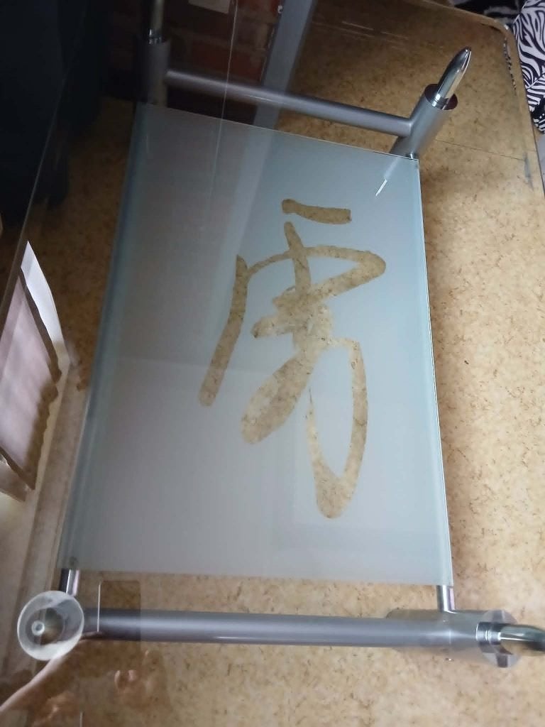table basse en verre 115. 75. 45, Enlèvement, Utilisé, Verre