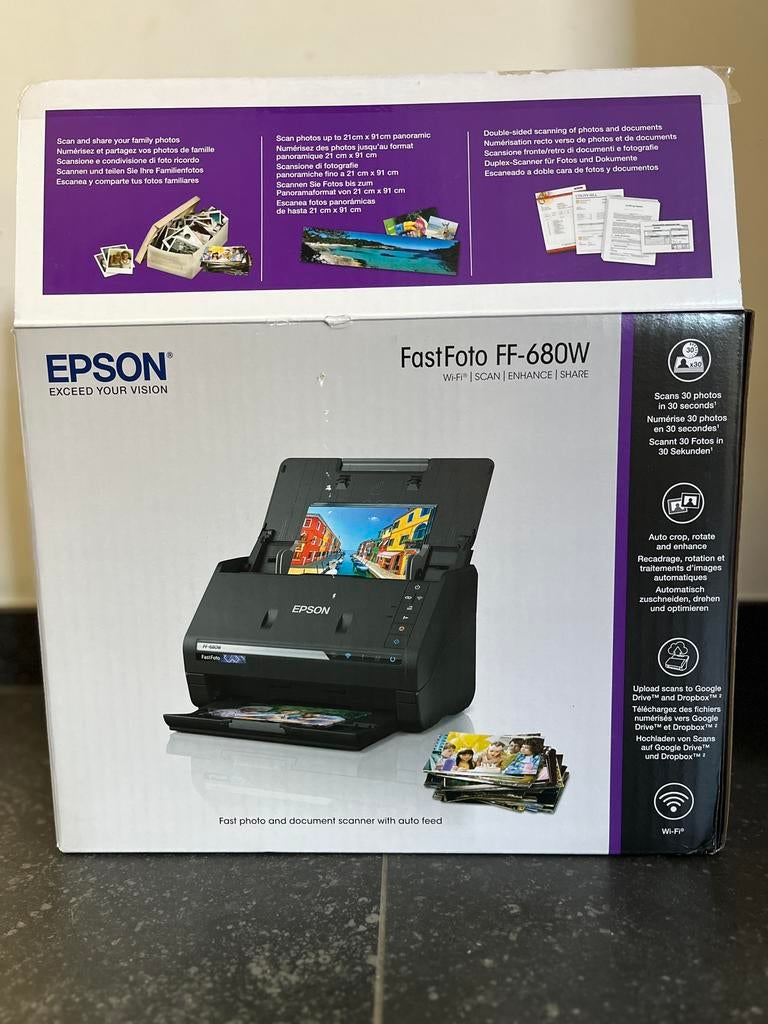 Epson FastFoto FF-680W (handige fotoscanner), Computers en Software, Scanners, Ophalen of Verzenden, Epson