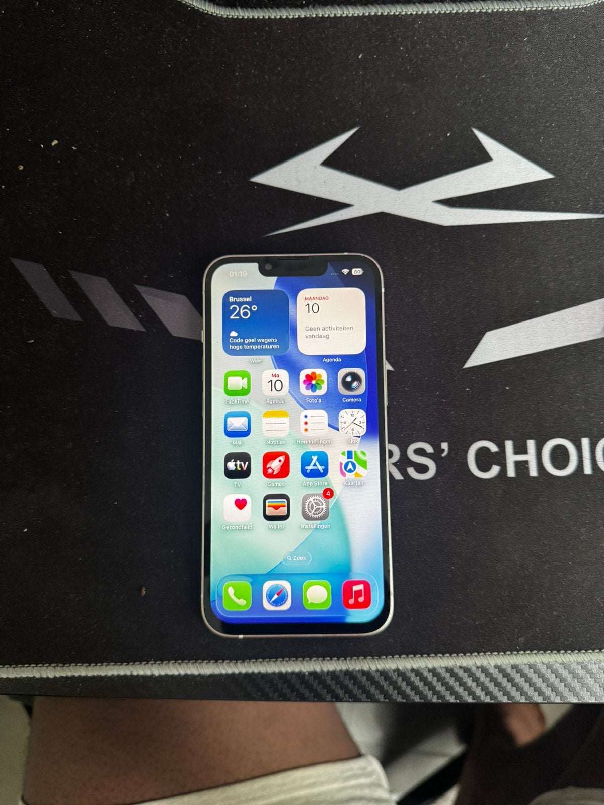 Iphone 13, 128GB, barst op achterkant., Telecommunicatie, Mobiele telefoons | Apple iPhone, Ophalen, IPhone 13, 84 %, Zonder simlock