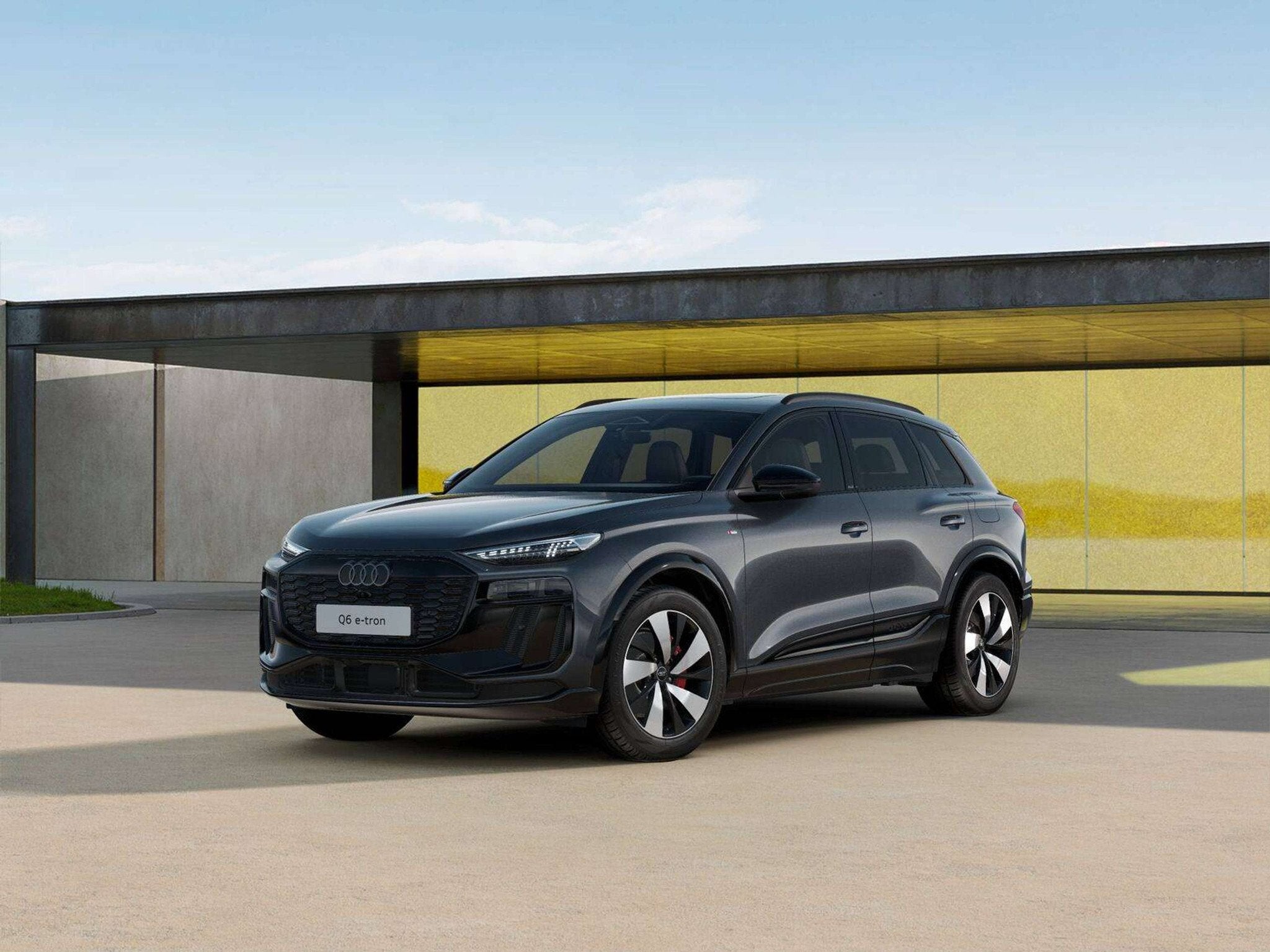 Audi Q6 e-tron Q6 e-Tron 100 kWh Quattro S line l Pano l luc, Auto's, Audi, Automaat, Gebruikt, Zwart, Adaptive Cruise Control