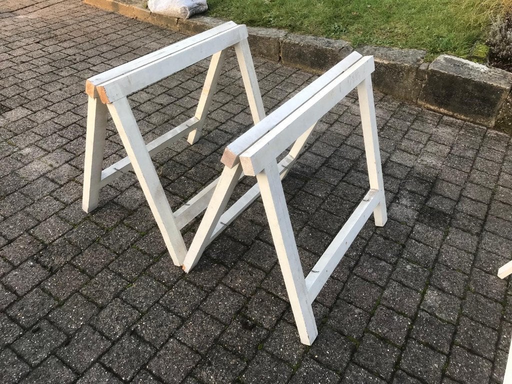 Houten schragen, Ophalen