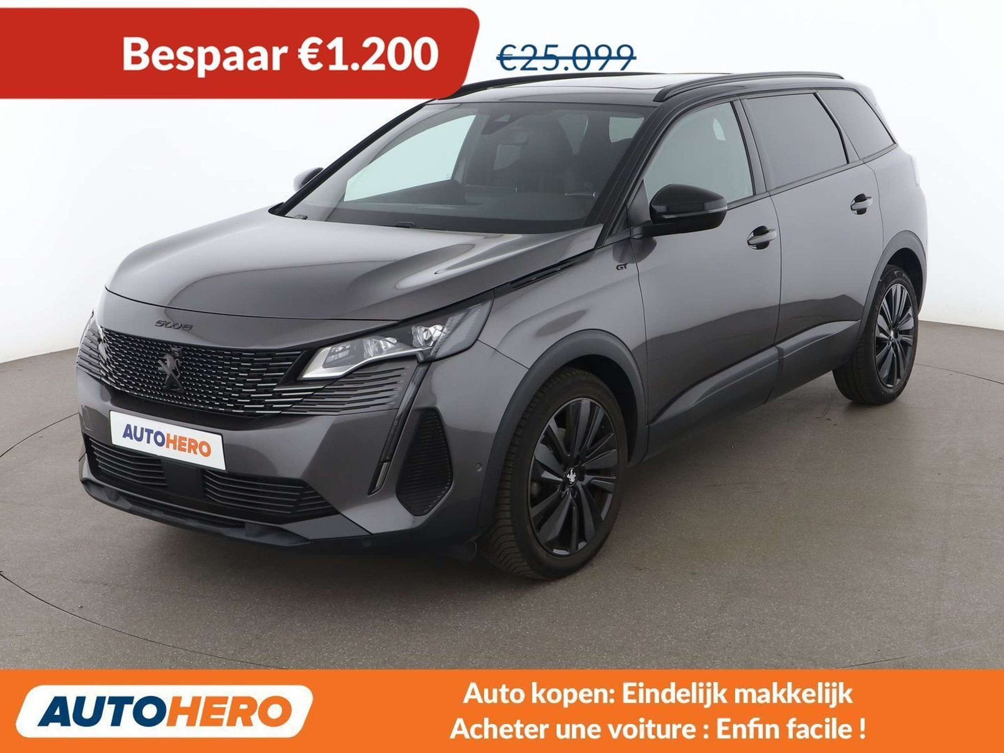 Peugeot 5008 1.2 PureTech GT (année de construction 2022), Autos, Argent ou Gris, Achat, Euro 6, 7 places
