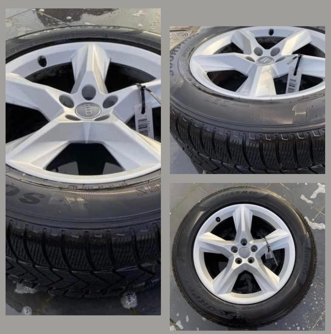 Audi velgen 19”, Gebruikt, 255 mm, Winterbanden, Band(en)