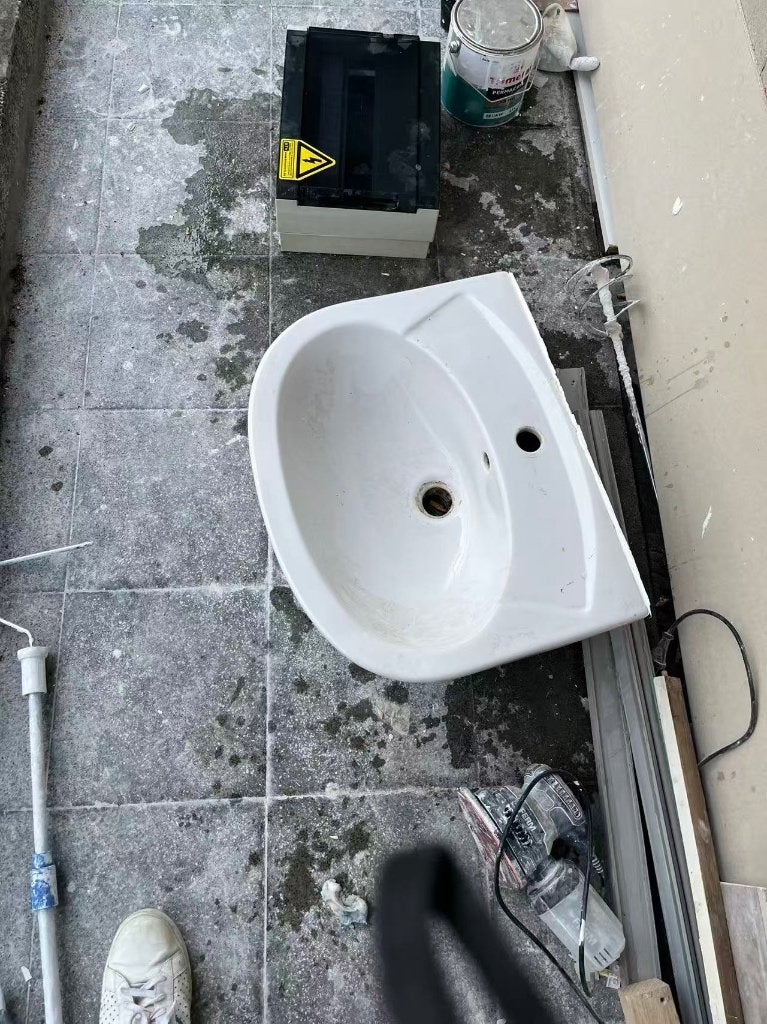 Wasbak, Ophalen, Gebruikt, Wastafel