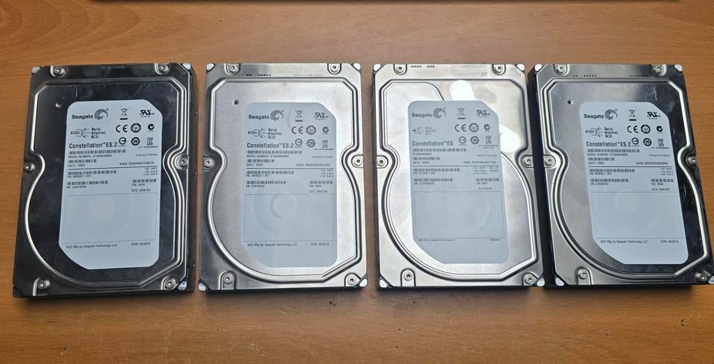 2TB Seagate Constellation SAS harde schijven, Computers en Software, Harde schijven, Gebruikt, Server, Intern, HDD, SAS, Ophalen