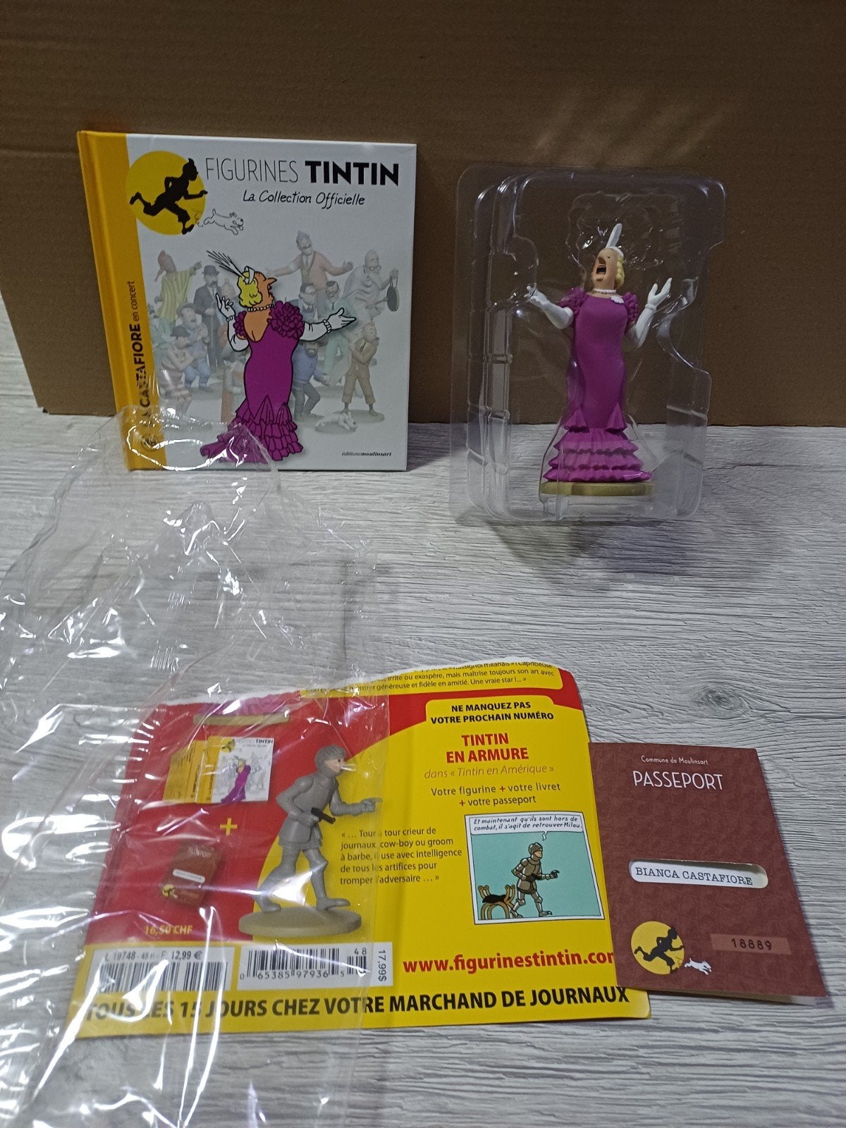 Figurine Bianca Castafiore 48 Tintin, Enlèvement ou Envoi, Tintin, Comme neuf, Statue ou Figurine