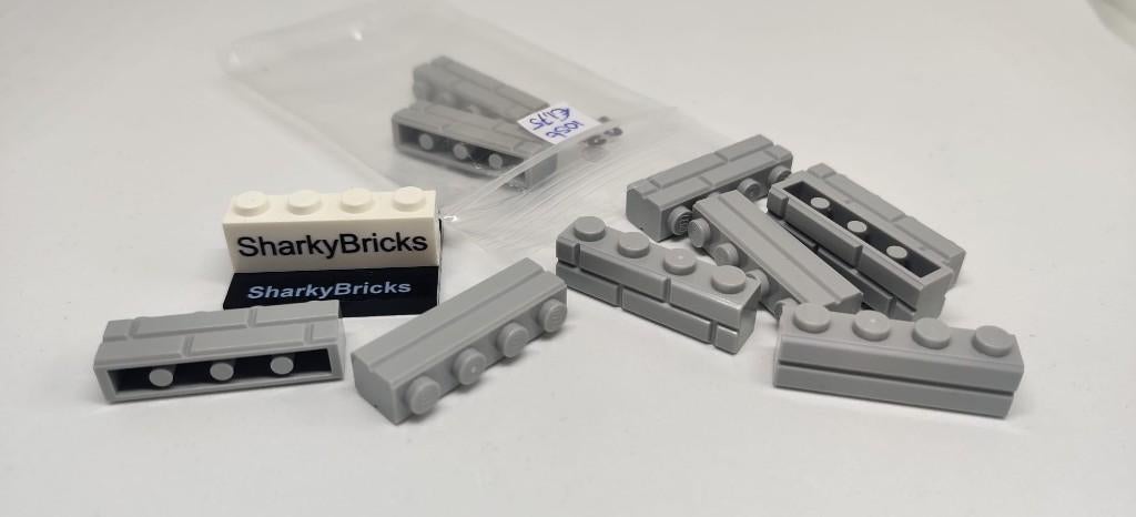 Lego Masonry Brick 1x4 Lichtgrijs per 10 stuks (Nieuw), Overige thema's, Lego, Nieuw, Ophalen of Verzenden