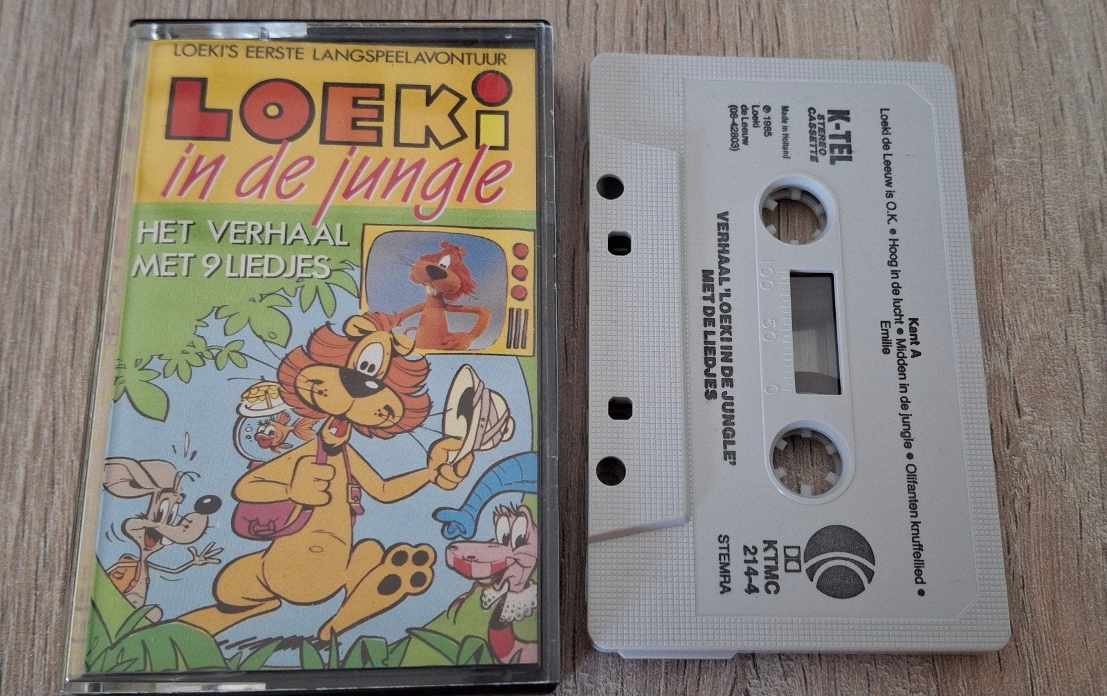 Vintage cassette muziekcassette Loeki leeuw reclame Nederlan, Kinderen en Jeugd, 1 bandje, Ophalen of Verzenden, Zo goed als nieuw