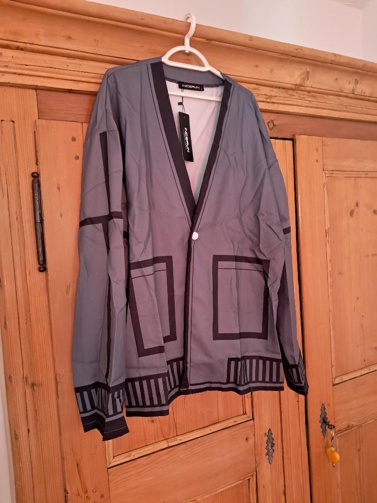 Veste d été Grise et Noir Mixte Taille L Neuve, Enlèvement, Noir