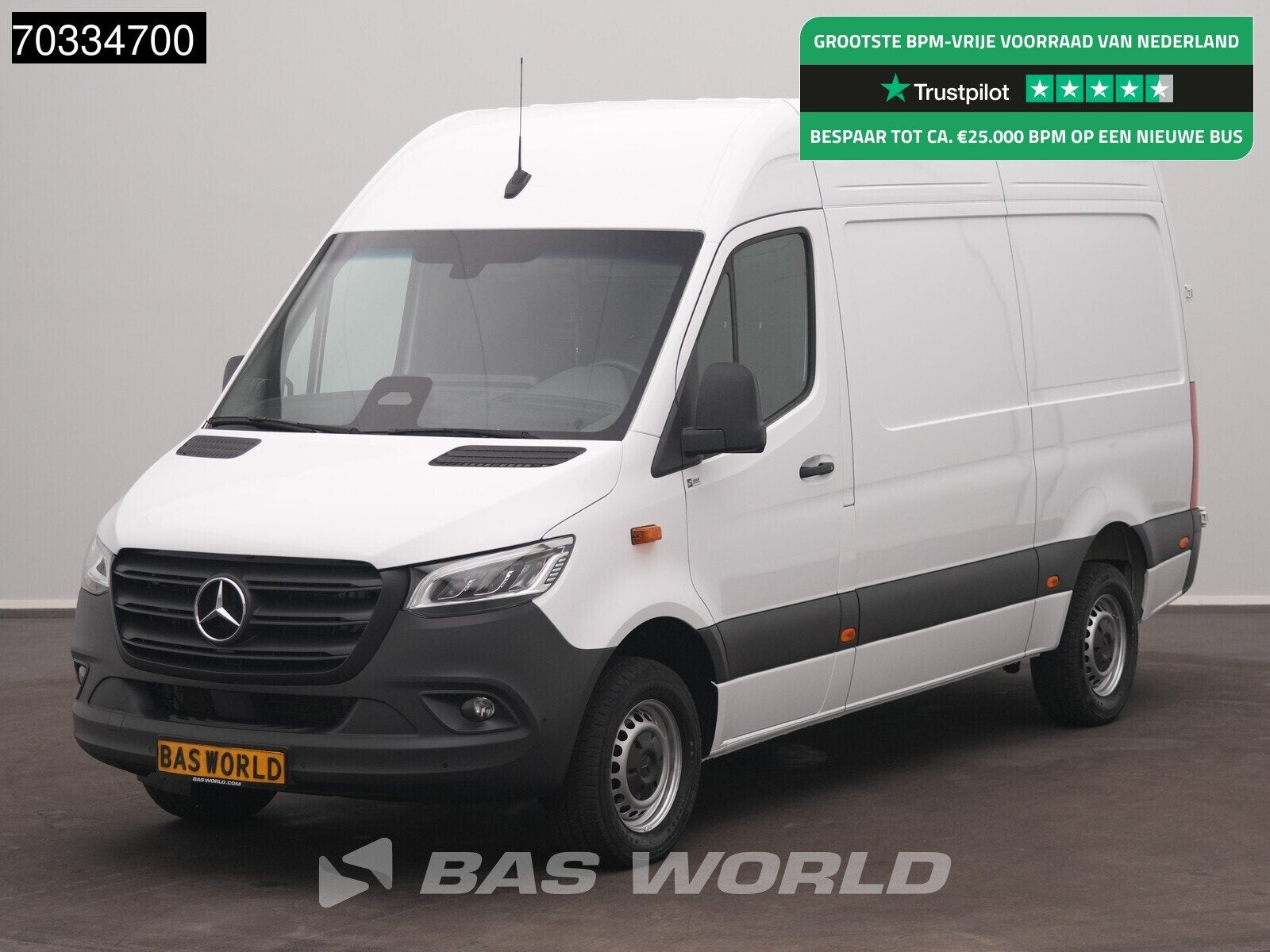 Mercedes Sprinter 317 CDI Automaat L2H2 AC/Climate 10"MBUX C, Automaat, Stof, Gebruikt, Euro 6