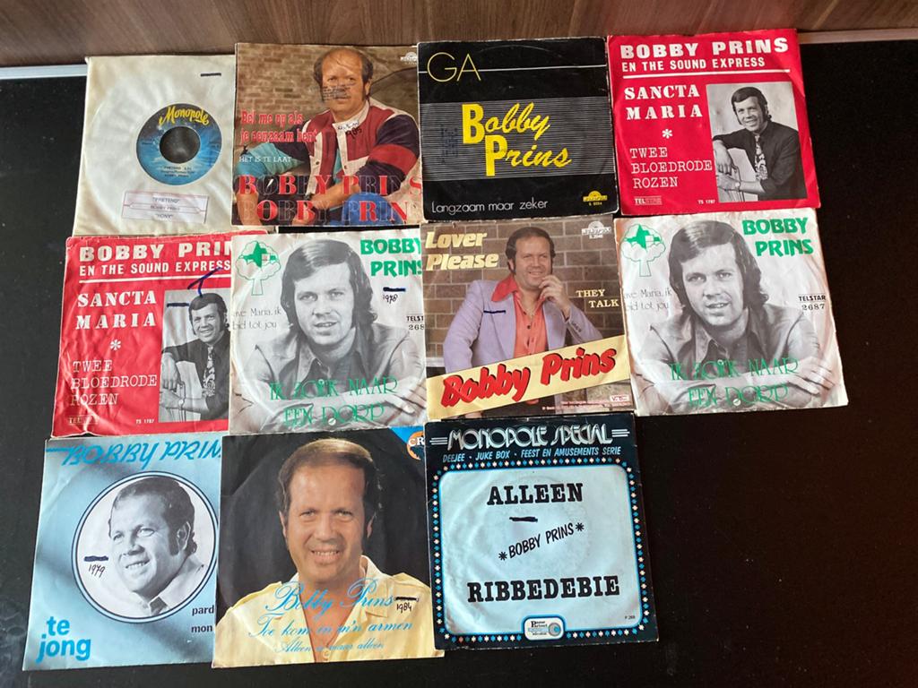 11 plaatjes van BOBBY PRINS., Ophalen of Verzenden, Gebruikt
