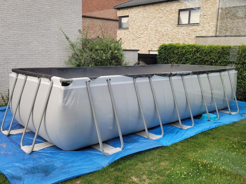 Zwembad bestway 6,4m x 2,7m met zandfilter + vele extra's, Gebruikt, 200 tot 300 cm, Rechthoekig, Ophalen