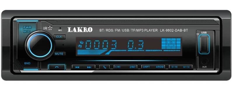 LK-9802-DAB-BT - Lakro - Auto radio - Inbouw 1-DIN -