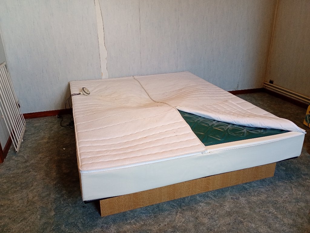Waterbed 160 x 200 met Tencel hoes en Sigma verwarming, Ophalen, Solo-systeem, Gebruikt, Tweepersoons