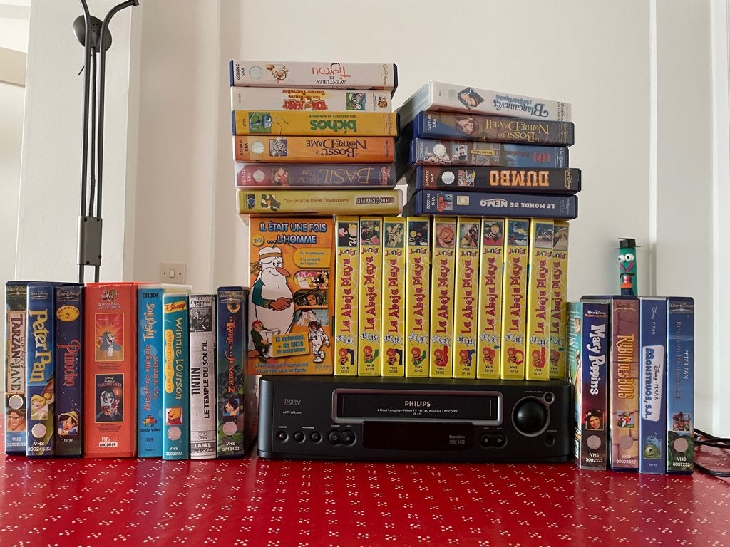 VHS HD video player avec  +++ cassettes films pour enfants, Cd's en Dvd's, VHS | Kinderen en Jeugd, Ophalen, Gebruikt, Tekenfilm