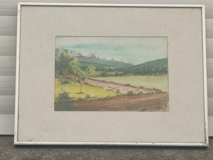 aquarelle signe pol magis, Antiquités & Art, Art | Peinture | Classique, Aquarelle, Enlèvement ou Envoi